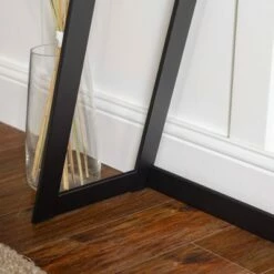 Urban Industrial Entry Table with Wood and Metal - Saracina Home Dark Walnut -Console Tables Sales unnamed file 651