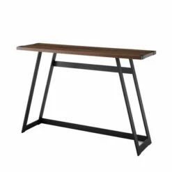Urban Industrial Entry Table with Wood and Metal - Saracina Home Dark Walnut -Console Tables Sales unnamed file 654