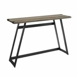 Urban Industrial Entry Table with Wood and Metal - Saracina Home Dark Walnut -Console Tables Sales unnamed file 655