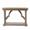 Wood Trestle Console Table with Arch Design Brown - StyleCraft -Console Tables Sales unnamed file 660