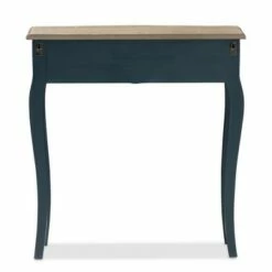 Mazarine Classic and Provincial Spruce Finished Console Table Blue - Baxton Studio -Console Tables Sales unnamed file 680