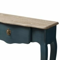 Mazarine Classic and Provincial Spruce Finished Console Table Blue - Baxton Studio -Console Tables Sales unnamed file 681