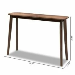 Wendy Wood Console Table Walnut - Baxton Studio -Console Tables Sales unnamed file 689