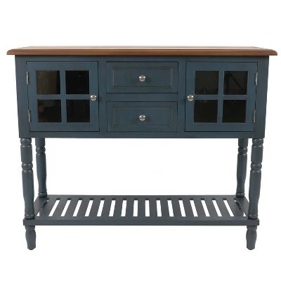 Decor Therapy Morgan Two Door Console Table - Décor Therapy Navy 11 Decor Therapy Morgan Two Door Console Table - Décor Therapy Navy - Image 9