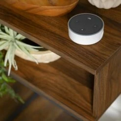 Visconti Boho Slat Door Entry Table - Saracina Home Dark Walnut -Console Tables Sales unnamed file 757