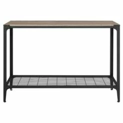 Benny Urban Industrial Angle Iron Entryway Table - Saracina Home Dark Walnut -Console Tables Sales unnamed file 774