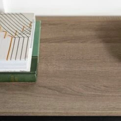 Benny Urban Industrial Angle Iron Entryway Table - Saracina Home Dark Walnut -Console Tables Sales unnamed file 776