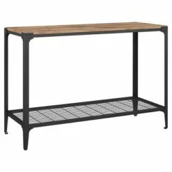 Benny Urban Industrial Angle Iron Entryway Table - Saracina Home Dark Walnut -Console Tables Sales unnamed file 782