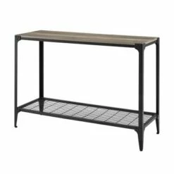 Benny Urban Industrial Angle Iron Entryway Table - Saracina Home Dark Walnut -Console Tables Sales unnamed file 784
