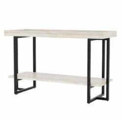 Grislare Rectangular Sofa Table - HOMES: Inside + Out Antique White/black -Console Tables Sales unnamed file 828