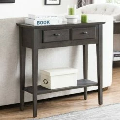 Favorite Finds Hall Console Smoke Gray - Leick Home