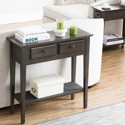 Favorite Finds Hall Console Smoke Gray - Leick Home 4 Favorite Finds Hall Console Smoke Gray - Leick Home - Image 2