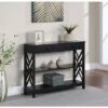 Titan 1 Drawer Console Table with Shelves - Breighton Home Black 1 Titan 1 Drawer Console Table with Shelves - Breighton Home Black -Console Tables Sales unnamed file 840