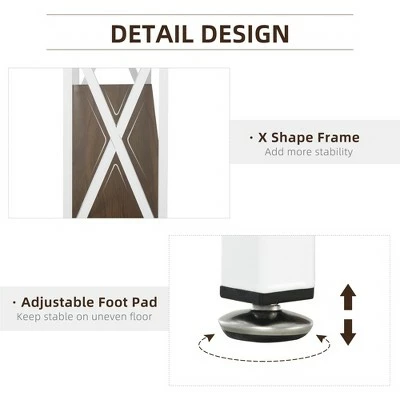 HOMCOM Industrial Style Entryway Console Table Desk with Shelf Living Room Bedroom 5 HOMCOM Industrial Style Entryway Console Table Desk with Shelf Living Room Bedroom - Image 3