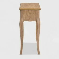 2 Drawer Clarice Natural Finished Wood and Metal Console Table Brown/Gold - Baxton Studio -Console Tables Sales unnamed file 882