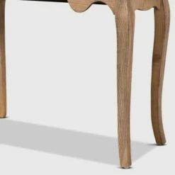 2 Drawer Clarice Natural Finished Wood and Metal Console Table Brown/Gold - Baxton Studio -Console Tables Sales unnamed file 885