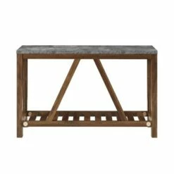 Taylen A Frame Farmhouse Entryway Console Table - Saracina Home Dark Walnut/white Oak -Console Tables Sales unnamed file 89