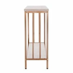 Brampton Faux Stone Console Table Champagne - Aiden Lane -Console Tables Sales unnamed file 897