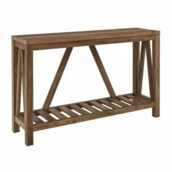 Taylen A Frame Farmhouse Entryway Console Table - Saracina Home Dark Walnut/white Oak -Console Tables Sales unnamed file 92