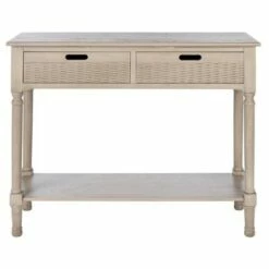 Landers 2 Drawers Console Table - Safavieh Greige -Console Tables Sales unnamed file 936