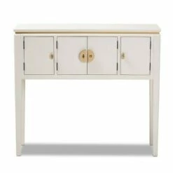 Aiko Wood Console Table White - Baxton Studio