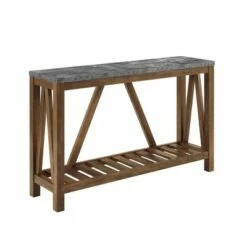 Taylen A Frame Farmhouse Entryway Console Table - Saracina Home Dark Walnut/white Oak -Console Tables Sales unnamed file 95