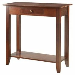 American Heritage Hall Table with Drawer Shelf - Breighton Home Black -Console Tables Sales unnamed file 951