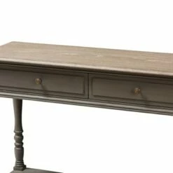 Noemie Country Cottage Farmhouse Finished 2 Drawer Console Table Brown - Baxton Studio -Console Tables Sales unnamed file 978