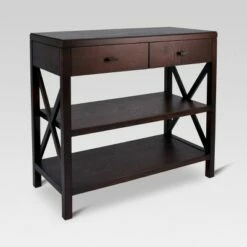 Owings Console Table with 2 Shelf and Drawers - Threshold Rustic -Console Tables Sales unnamed file 99