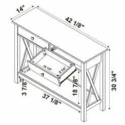 Davis Console Table - Linon Antiqued White -Console Tables Sales unnamed file 996